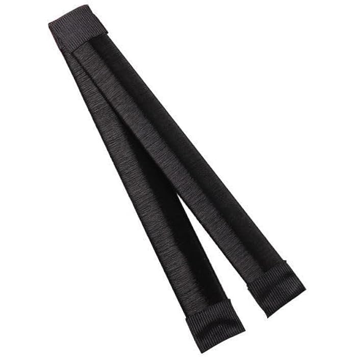 fashion mania Hair Bun Maker for Women DIY Girls French Hair Bun Snap Roll Bun Tool Twist Donut Bun Hairstyle - Hair Bun Maker for Long Hair (black) - Image 1